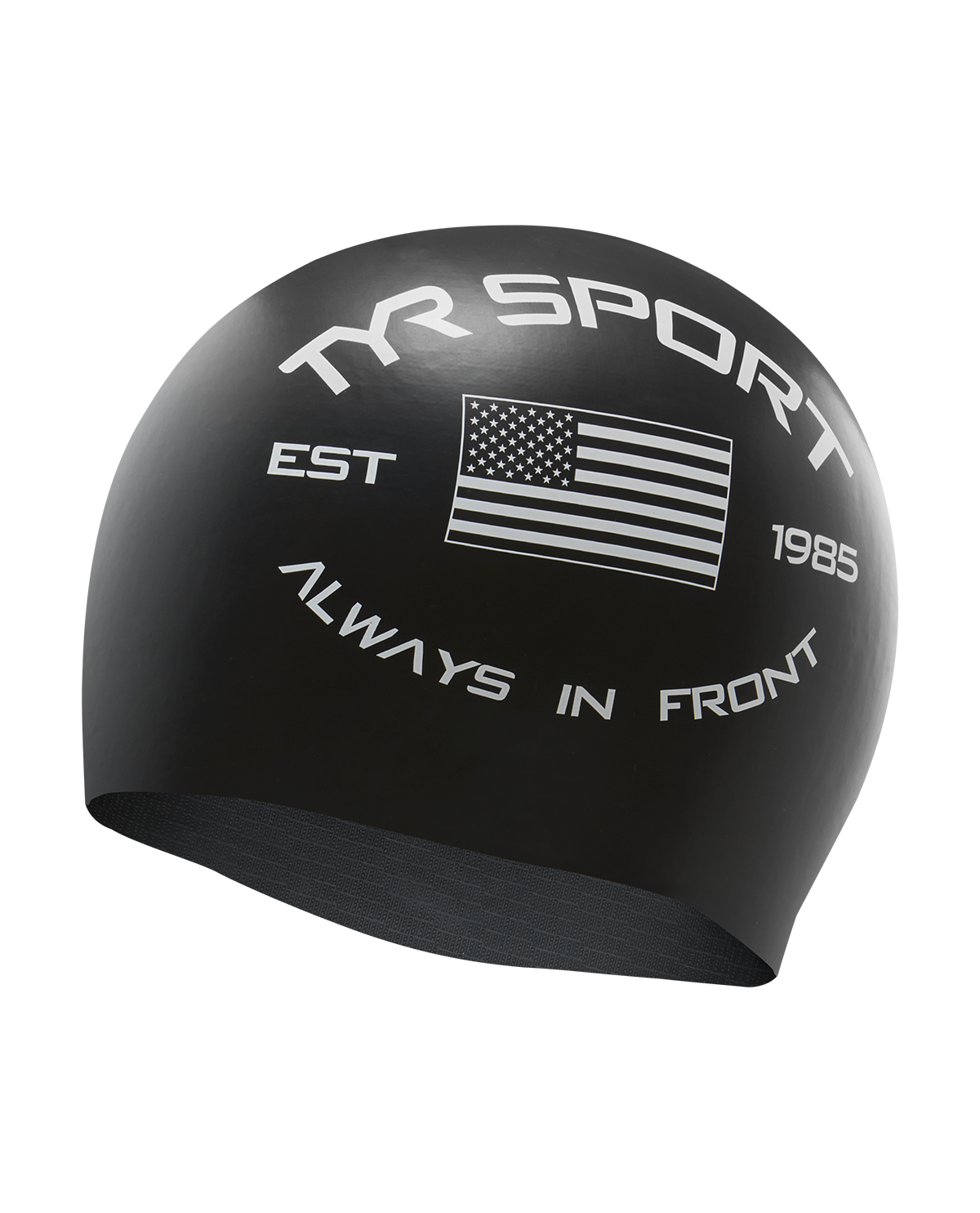 Adult Silicone Swim Cap - "Always in Front"