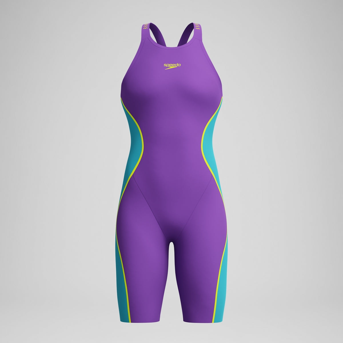 Fastskin LZR Pure Intent 2.0 Closedback Kneeskin - Galaxy Grape/Mayan Blue/Hyper Yellow USA