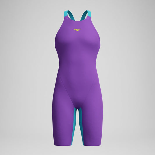 Fastskin LZR Pure Valor 2.0 Openback Kneeskin - Galaxy Grape/Mayan Blue USA