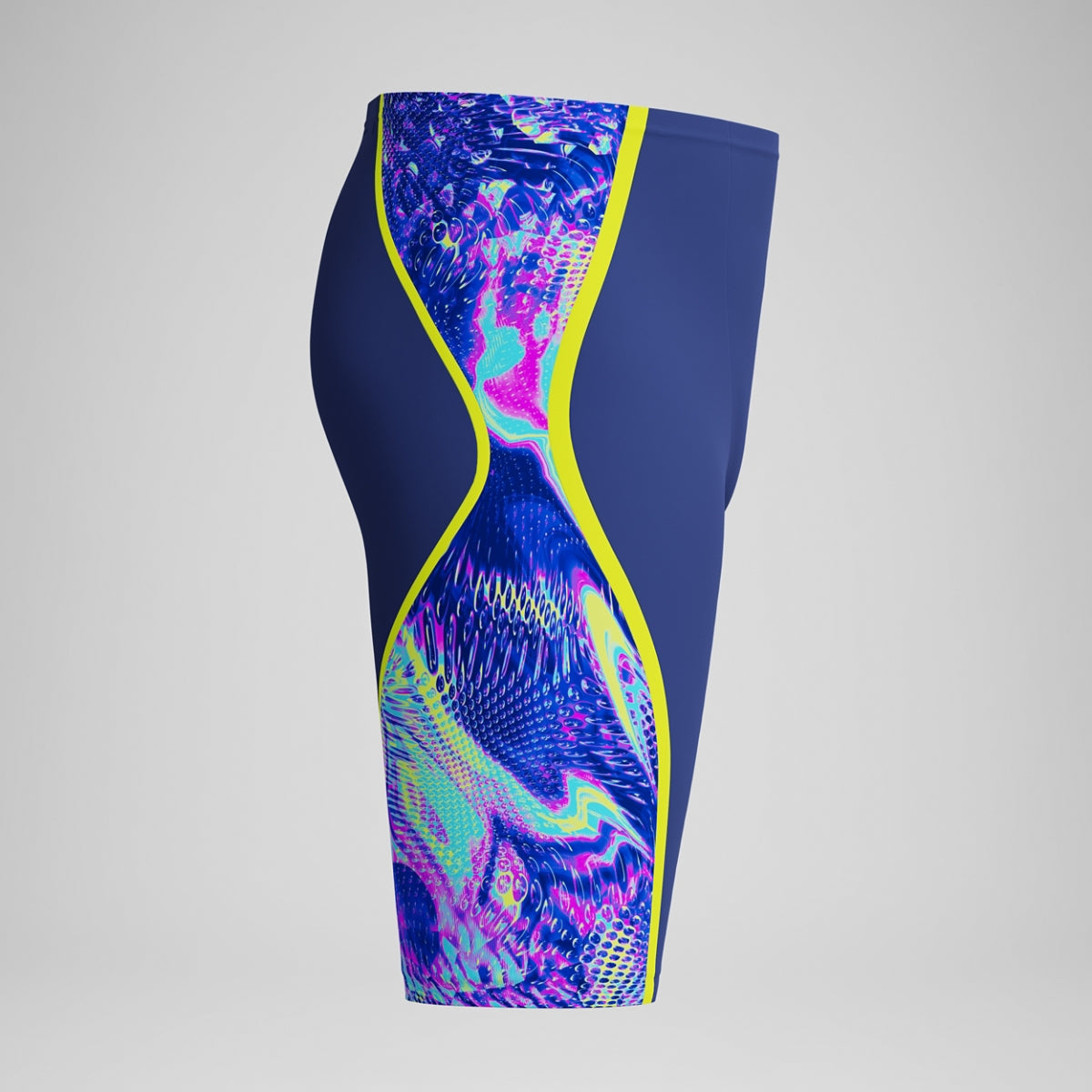 Fastskin LZR Pure Intent 2.0 Printed High Waist Jammer - Noble Navy/Morphosis/Hyper Yellow USA
