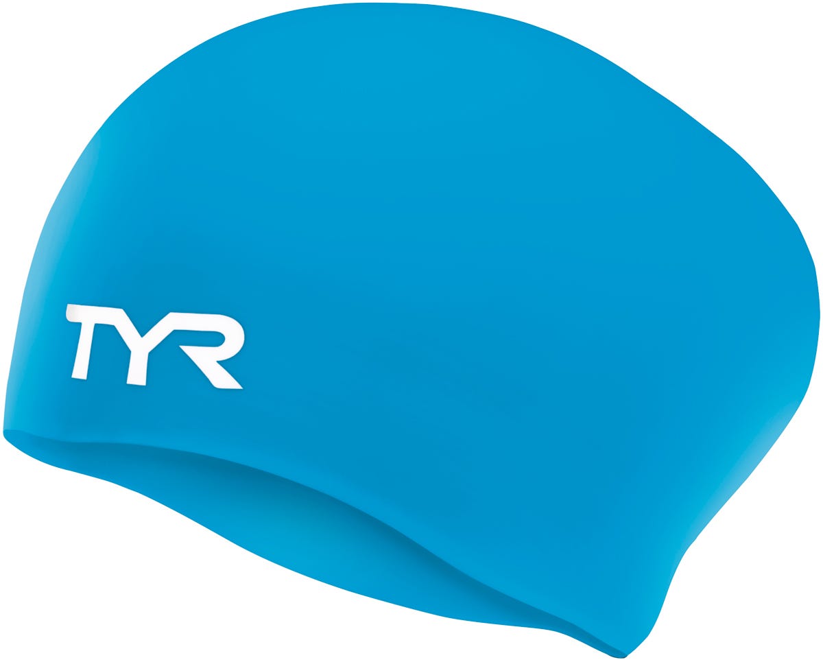Adult Long Hair Silicone Wrinkle-Free Swim Cap