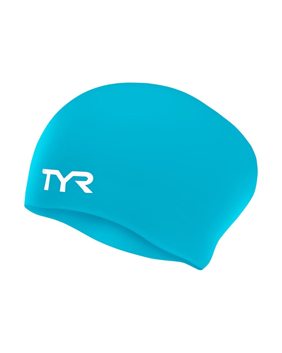 Adult Long Hair Silicone Wrinkle-Free Swim Cap