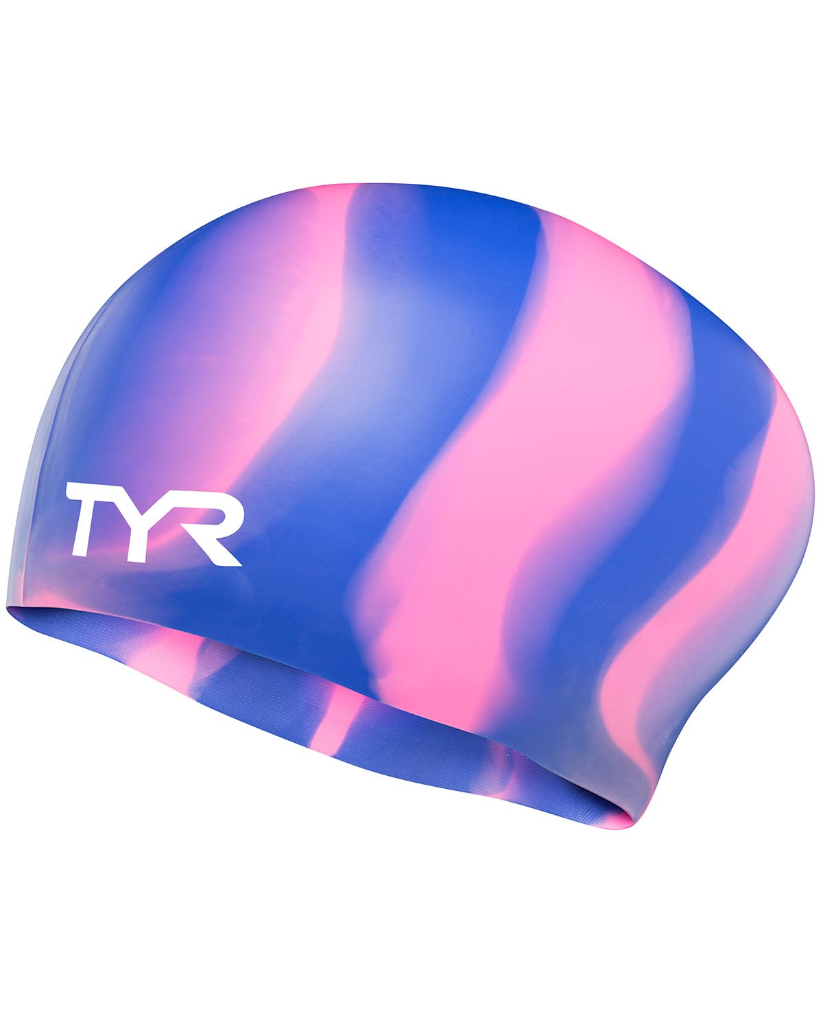 Adult Silicone Long Hair Wrinkle-Free Swim Cap